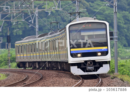 総武本線 物井ー佐倉 JR東日本 209系2100番台 C603編成(幕張) 総武本線 物井ー佐倉 JR東日本 209系2100番台 C603編成(幕張) 103617886