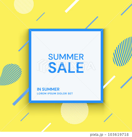 Summer sale banner design template. Vector illustration 103619718