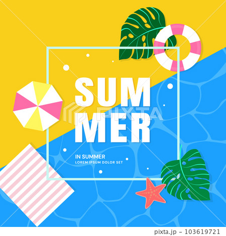 Summer sale banner design template. Vector illustration Summer sale banner design template. Vector illustration 103619721