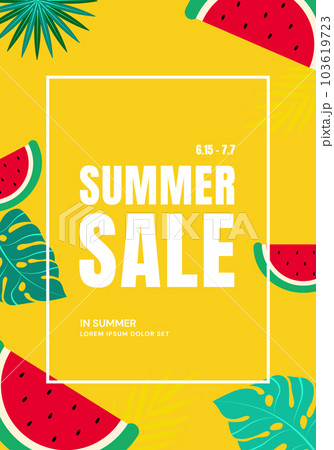 Summer sale banner design template. Vector illustration Summer sale banner design template. Vector illustration 103619723