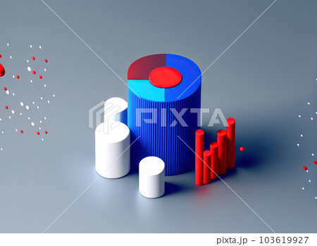 Big data abstract concept with data clusters collected by server. Digital sorting and management concept. Generated AI. 103619927