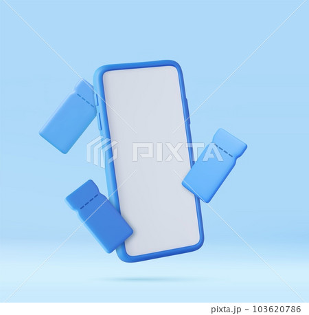 3D Render Smartphone mockup 103620786