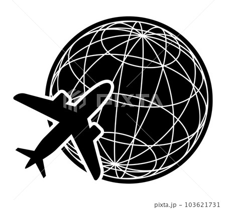 地球ネットワークと飛行機 地球ネットワークと飛行機 103621731