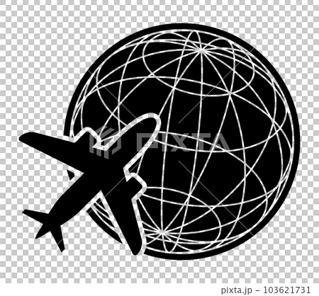 地球ネットワークと飛行機 地球ネットワークと飛行機 103621731
