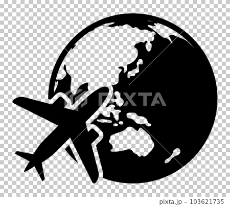 earth network and plane 103621735