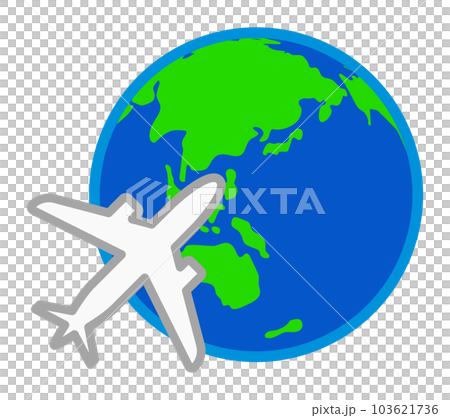 Earth and plane 103621736