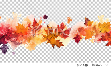 Autumn leaves frame. Illustration AI Generative Autumn leaves frame. Illustration AI Generative 103622028