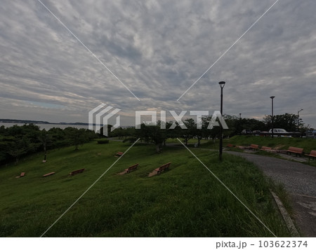 静岡県　浜名湖近くのサービスエリア 103622374