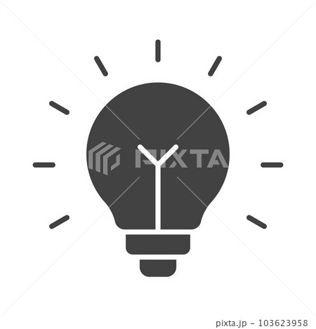 Lightbulb icon vector image. 103623958