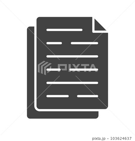Document icon vector image. 103624637