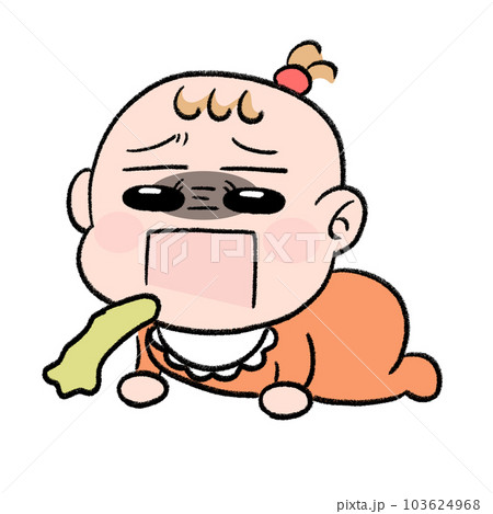 嘔吐する赤ちゃんのイラスト素材 [103624968] - PIXTA