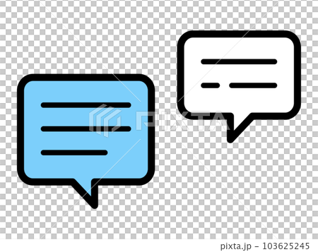 吹き出しのアイコン 103625245