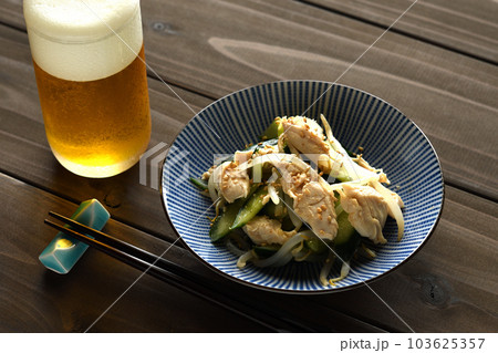 鶏ささみの和え物 鶏ささみの和え物 103625357