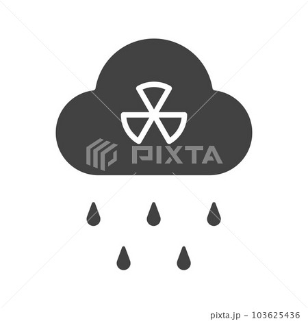 Acid Rain icon vector image. 103625436