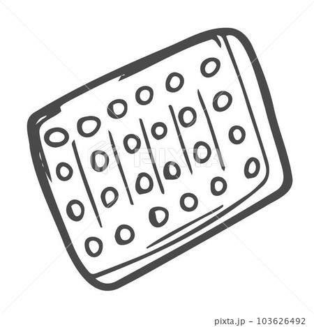 Capsule, tablet. Medicine. Set. Sketch, silhouette, color drawing. On a  white background. Stock Vector | Adobe Stock