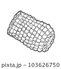 Corn graphic black white isolated sketch illustration vector 103626750