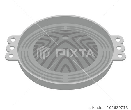 ジンギスカン鍋のイラスト 103629758