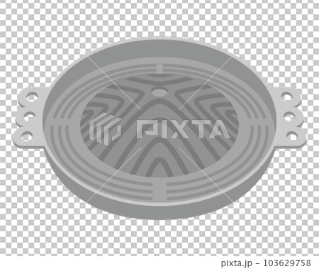 ジンギスカン鍋のイラスト 103629758