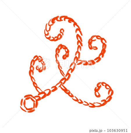 Embroid colorful tribal folk art stich pattern illustration cute decoration element 103630951