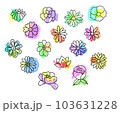 シンプルないろんあ花イラスト 103631228