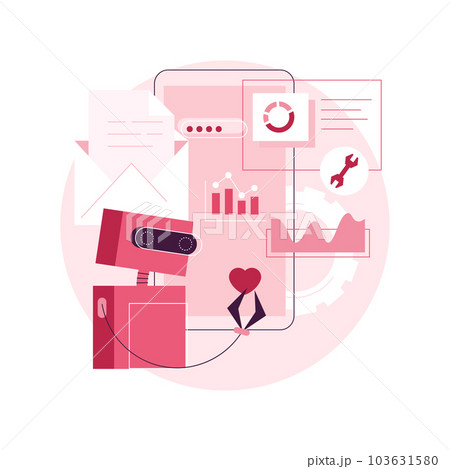 Marketing automation system abstract concept vector illustration. Open source automation, crm system, marketing software, automated advertise message, online platform dashboard abstract metaphor. Marketing automation system abstract concept vector illustration. Open source automation, crm system, marketing software, automated advertise message, online platform dashboard abstract metaphor. 103631580