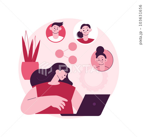 Employee sharing abstract concept vector illustration. Employee stock option, new form of employment, strategic sharing, sign contract with many employers, latest hiring trend abstract metaphor. 103631656