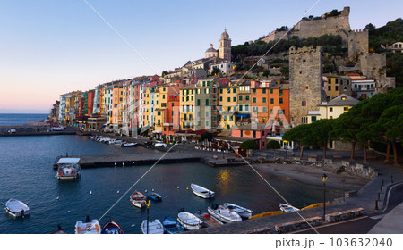 View of portovenere city La Spezia at summer day, Italy 103632040