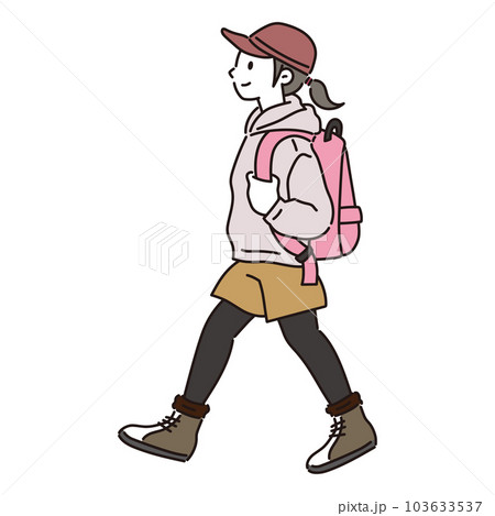 ハイキングを楽しむ女性 ハイキングを楽しむ女性 103633537