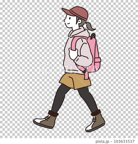 ハイキングを楽しむ女性 ハイキングを楽しむ女性 103633537