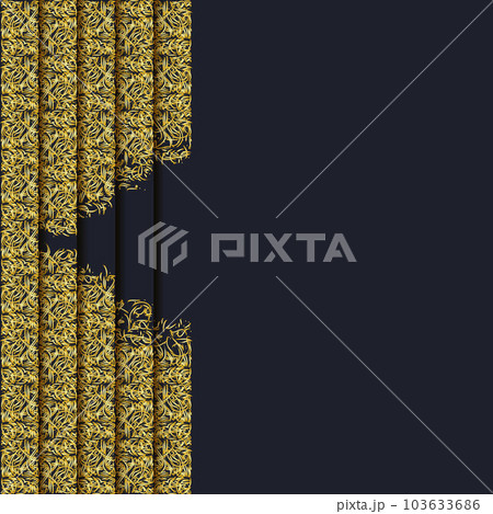 Abstract golden arabic caligraphy background 103633686