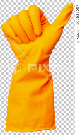 Protective rubber glove. Protective rubber glove. 103635007