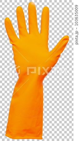 Protective rubber glove. 103635009