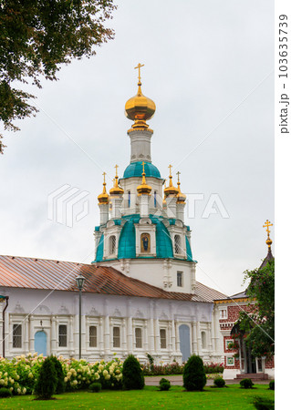 Church of the Savior Miraculous with hospital wards in Vvedensky Tolga convent in Yaroslavl, Russia 103635739