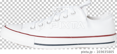 white sneakers shoes. 103635805