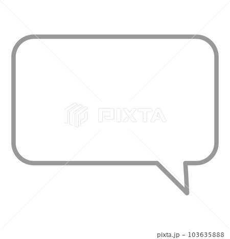 シンプルで使いやすい吹き出し 103635888