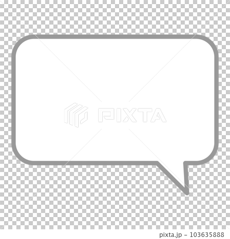 シンプルで使いやすい吹き出し 103635888