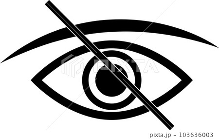 don't look sign iconのイラスト素材 [103636003] - PIXTA