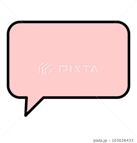 シンプルで使いやすい吹き出し シンプルで使いやすい吹き出し 103636433