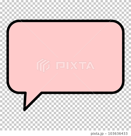 シンプルで使いやすい吹き出し シンプルで使いやすい吹き出し 103636433