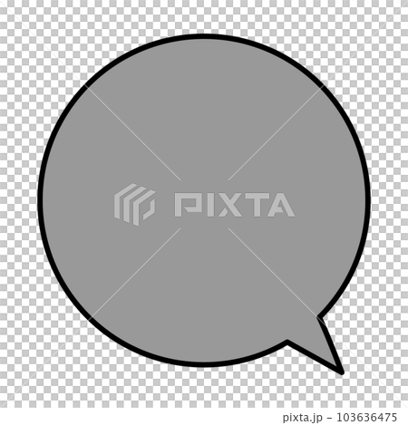 Simple and easy-to-use speech bubble 103636475