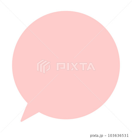 シンプルで使いやすい吹き出し シンプルで使いやすい吹き出し 103636531