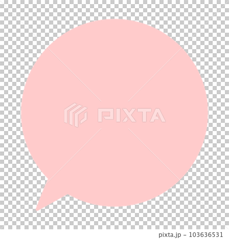 シンプルで使いやすい吹き出し シンプルで使いやすい吹き出し 103636531