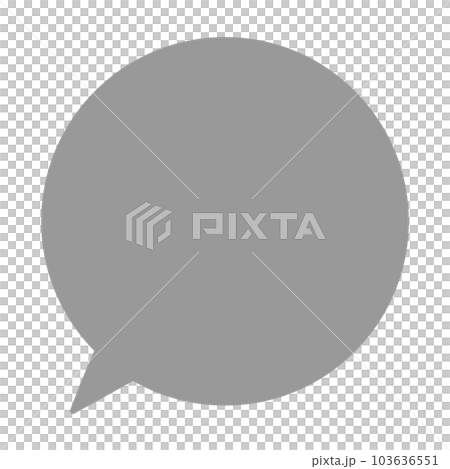 シンプルで使いやすい吹き出し シンプルで使いやすい吹き出し 103636551
