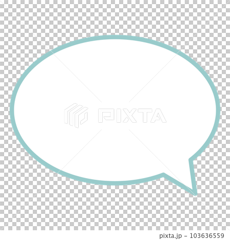 Simple and easy-to-use speech bubble 103636559