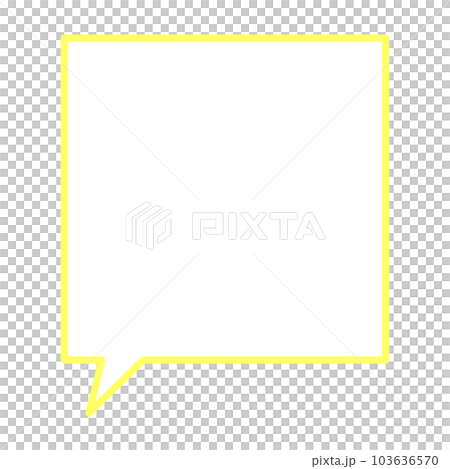 シンプルで使いやすい吹き出し 103636570
