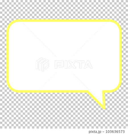 Simple and easy-to-use speech bubble 103636573