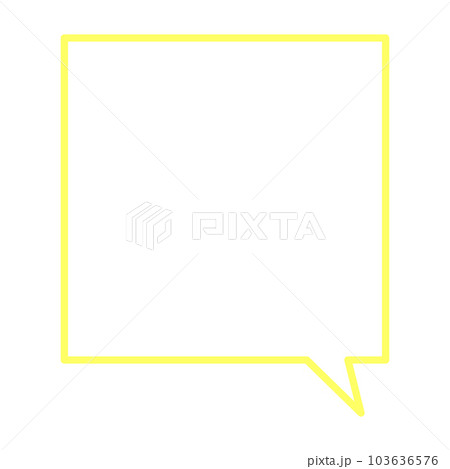 シンプルで使いやすい吹き出し 103636576