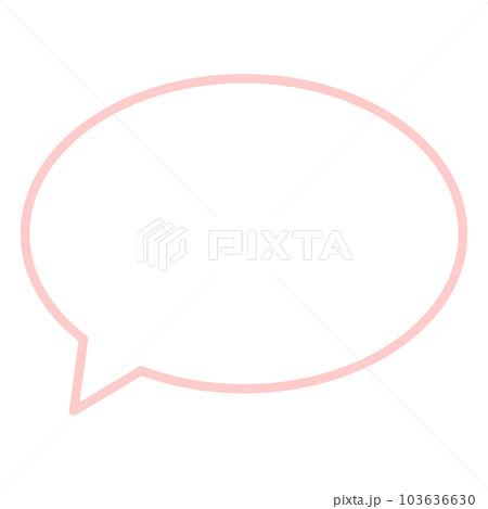 シンプルで使いやすい吹き出し 103636630