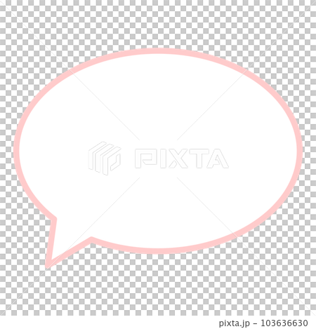 シンプルで使いやすい吹き出し 103636630