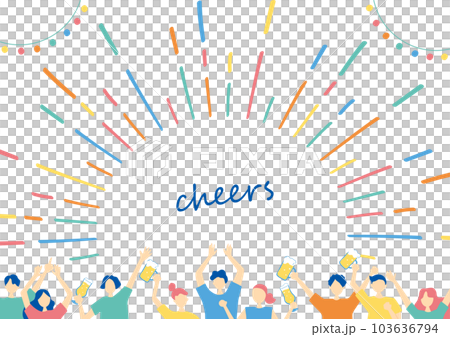 乾杯を楽しむ人達 乾杯を楽しむ人達 103636794